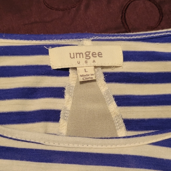 Umgee Striped Top, Large - Picture 3 of 3